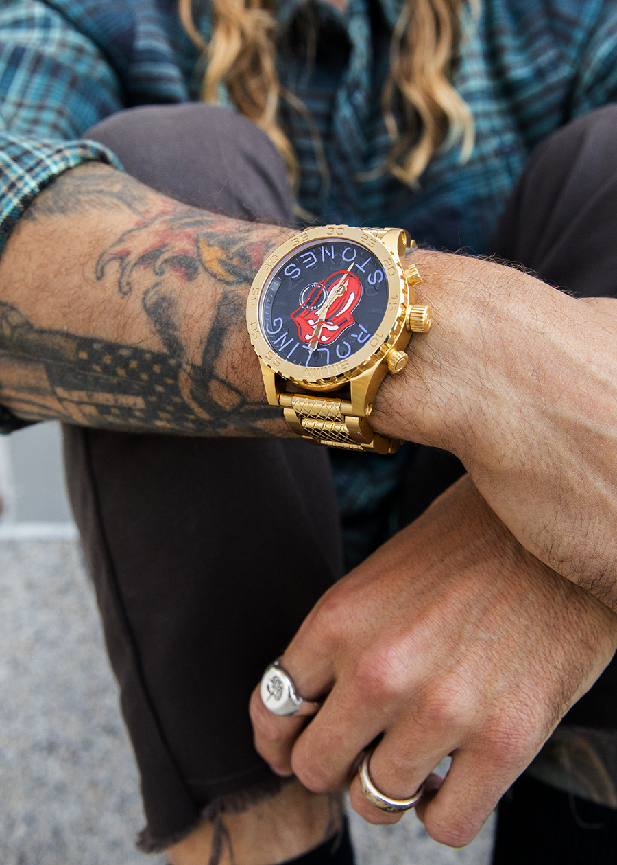 Rolling Stones 51-30 Watch | Gold / Black | Men's Stainless Steel