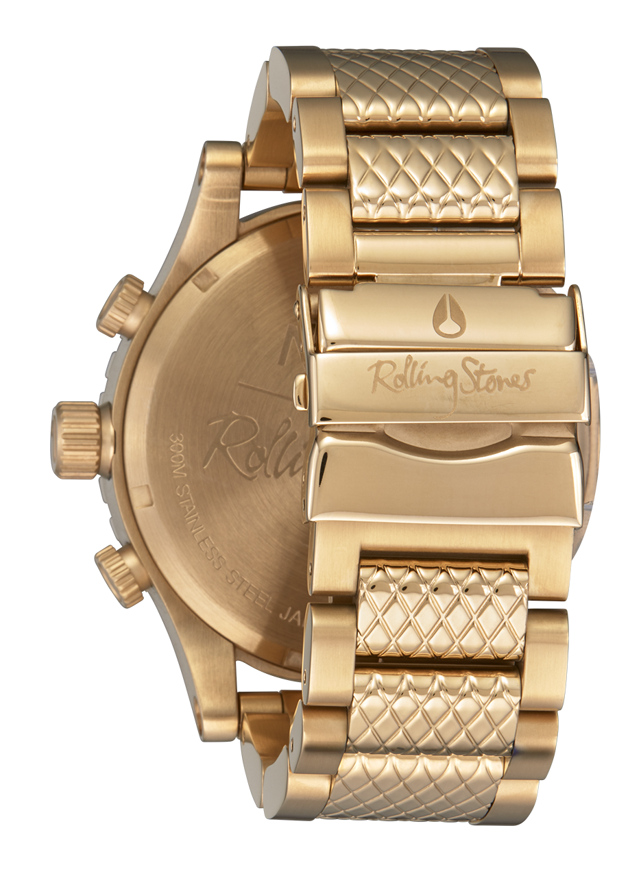 Rolling Stones 51-30 Watch | Gold / Black | Men's Stainless Steel