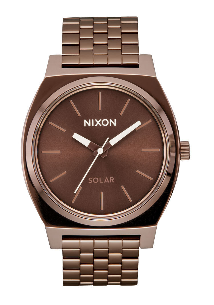 
Nixon Time Teller Solar Analog Watch - Chocolate / Cappuccino - View 1