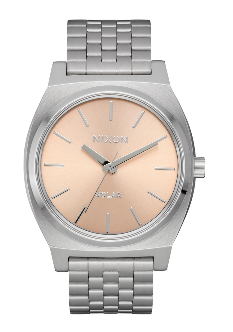Time Teller Solar - Silver / Salmon