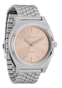 Time Teller Solar - Silver / Salmon View 2