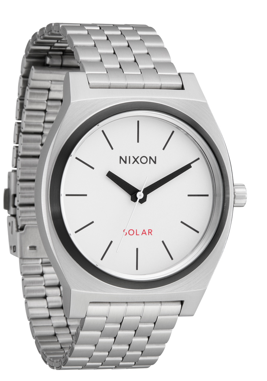 Time Teller Solar - Silver / White Lume View 2