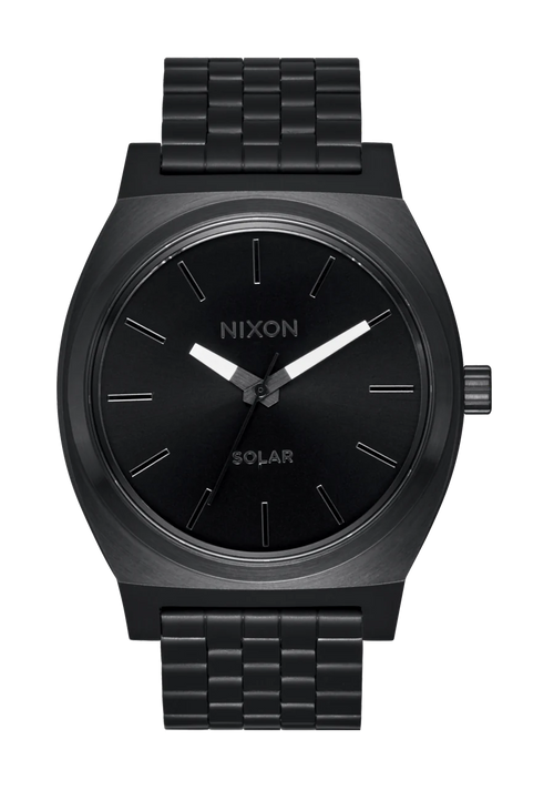 
Time Teller Solar - All Black / White View 1