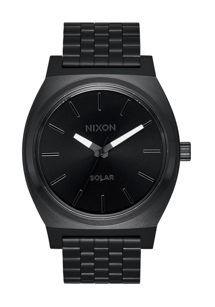 
Nixon Time Teller Solar Analog Watch - All Black / White - View 1