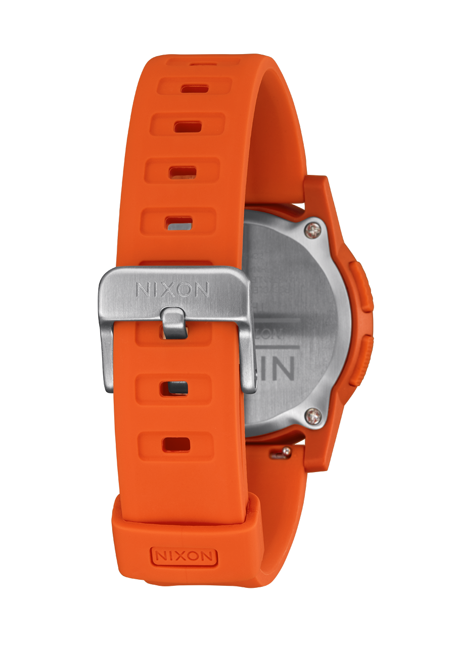 Disk Digital Watch Orange Orange Negative Thin LCD Screen Watch Nixon CA