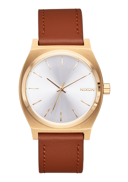 Time Teller Leather - Light Gold / White Sunray View 1