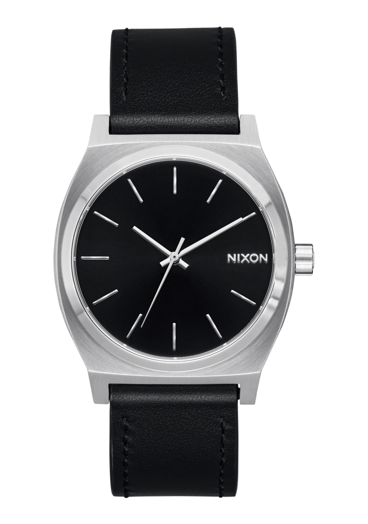 Time Teller Leather - Silver / Black