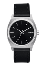 Time Teller Leather - Silver / Black