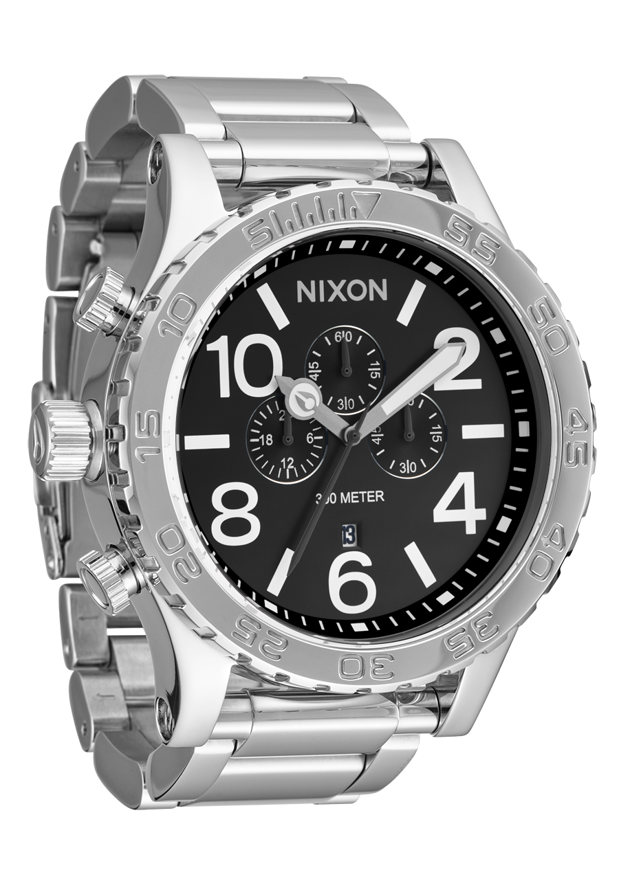 51-30 Chrono Watch | Black | Men's Stainless Steel – Nixon CA