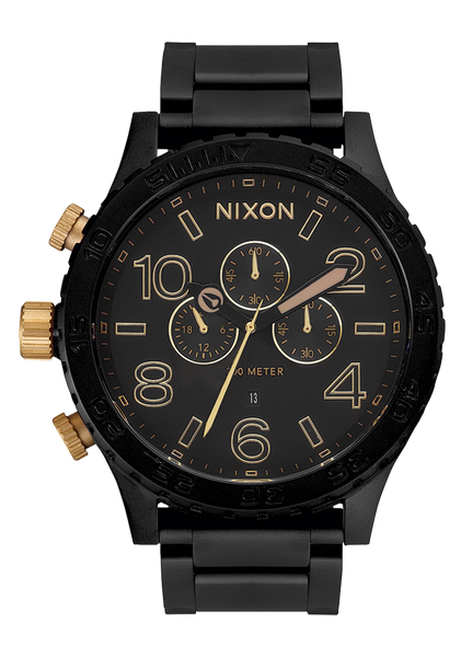 51-30 Chrono Watch | Matte Black / Gold | Men's Stainless