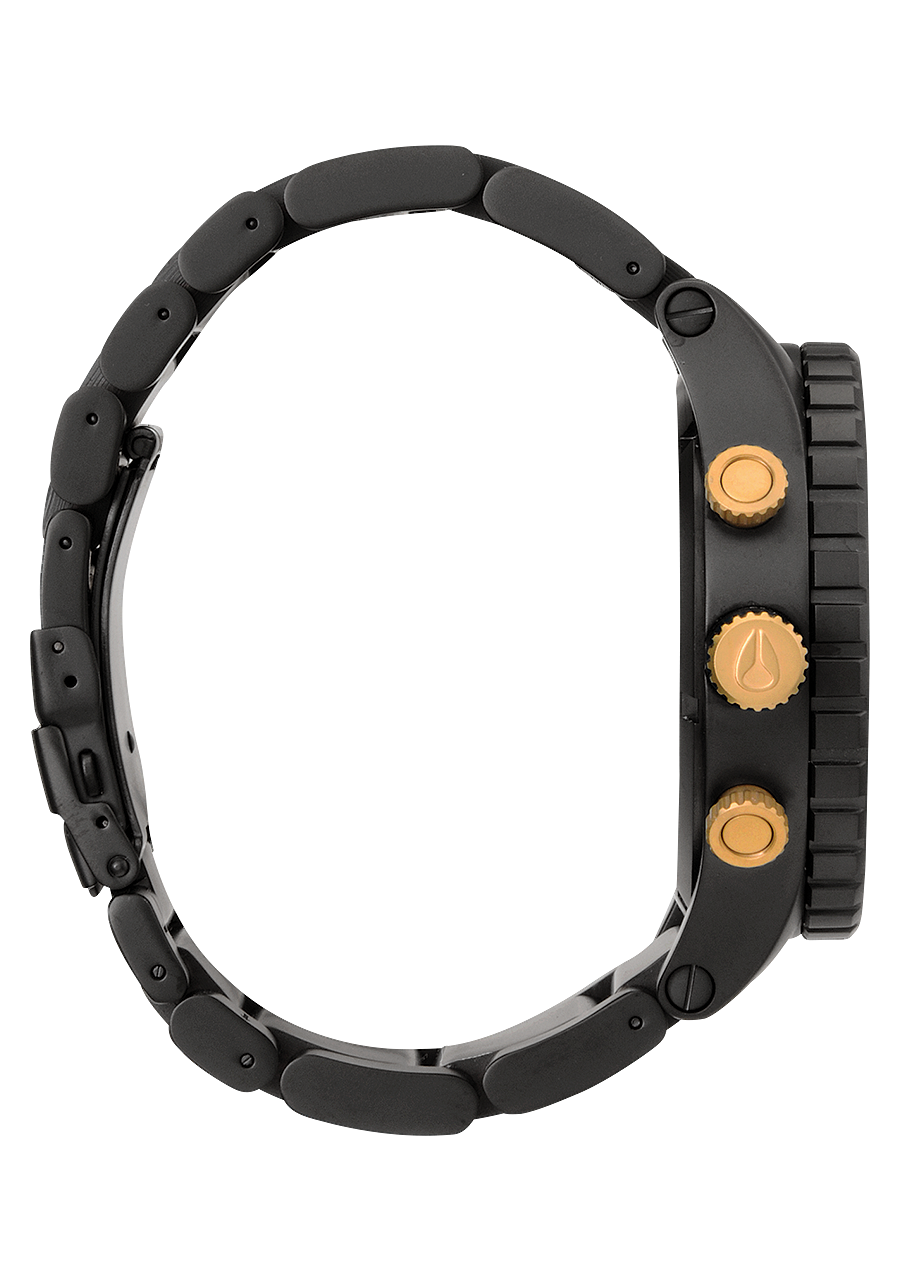 51-30 Chrono Watch | Matte Black / Gold | Men's Stainless Steel 51-30 Chrono Watch | Matte Black / Gold | Men's Stainless Steel