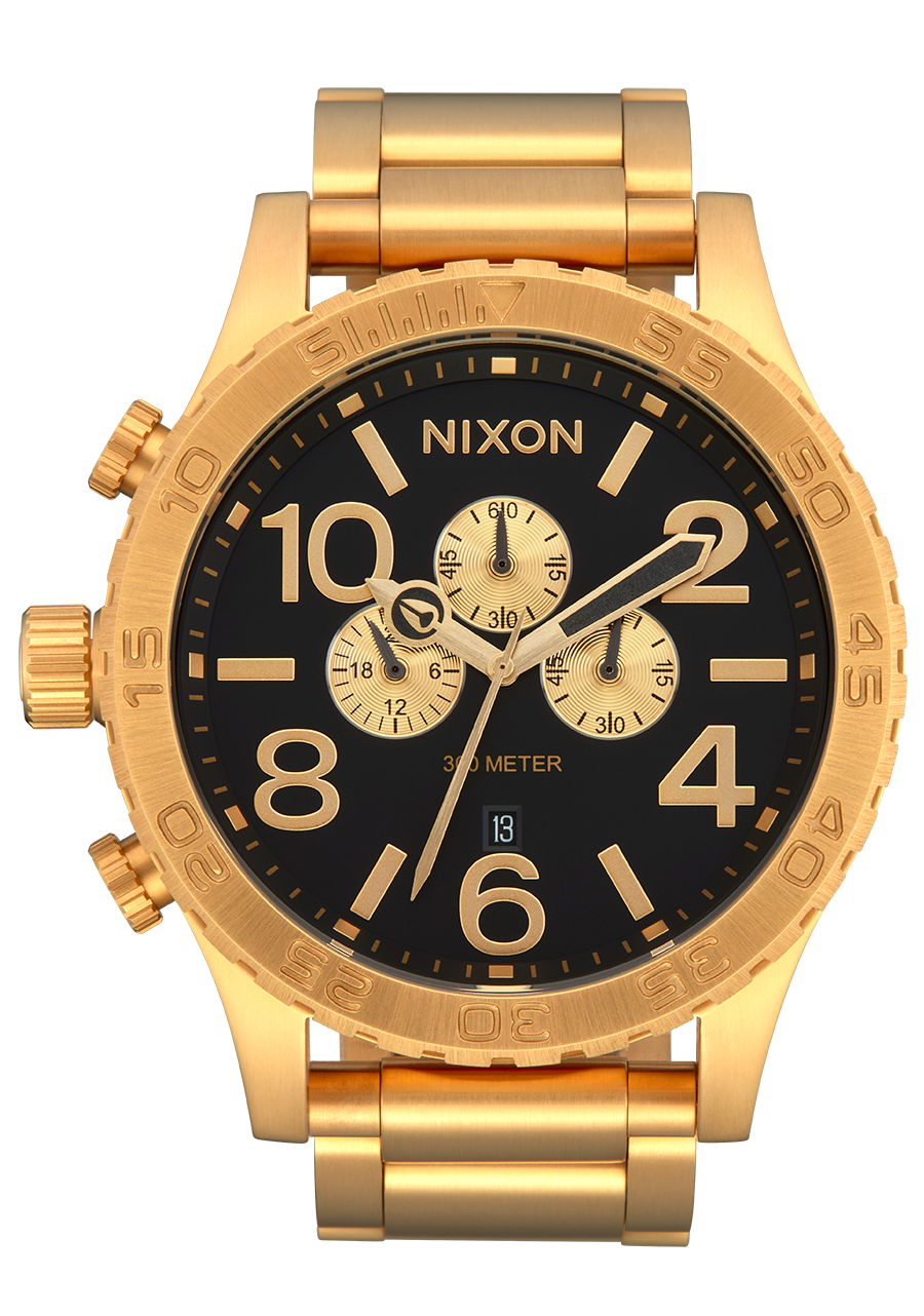 51-30 Chrono Watch | All Gold / Black | Men's Stainless Steel
