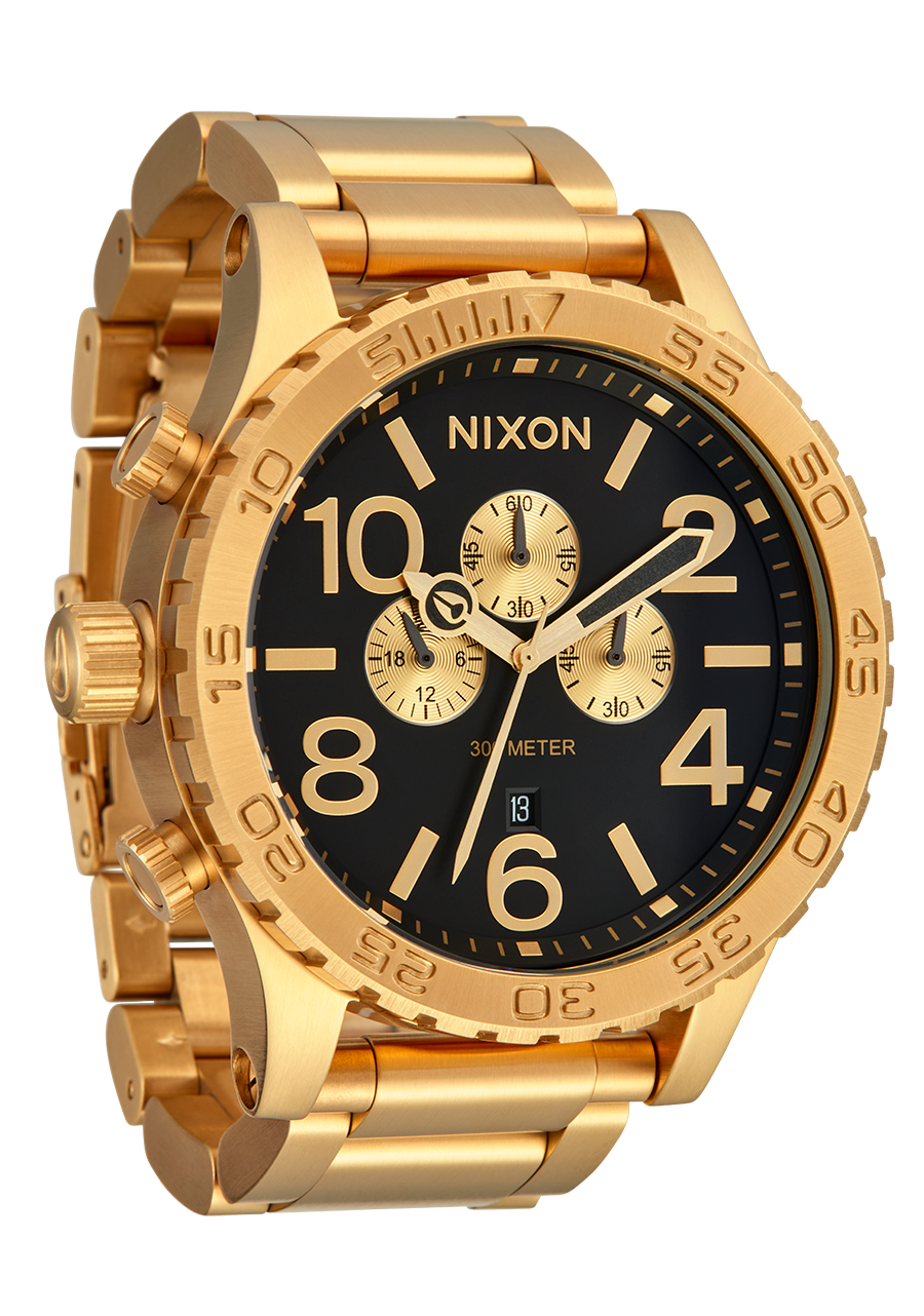51-30 Chrono Watch | All Gold / Black | Men's Stainless Steel