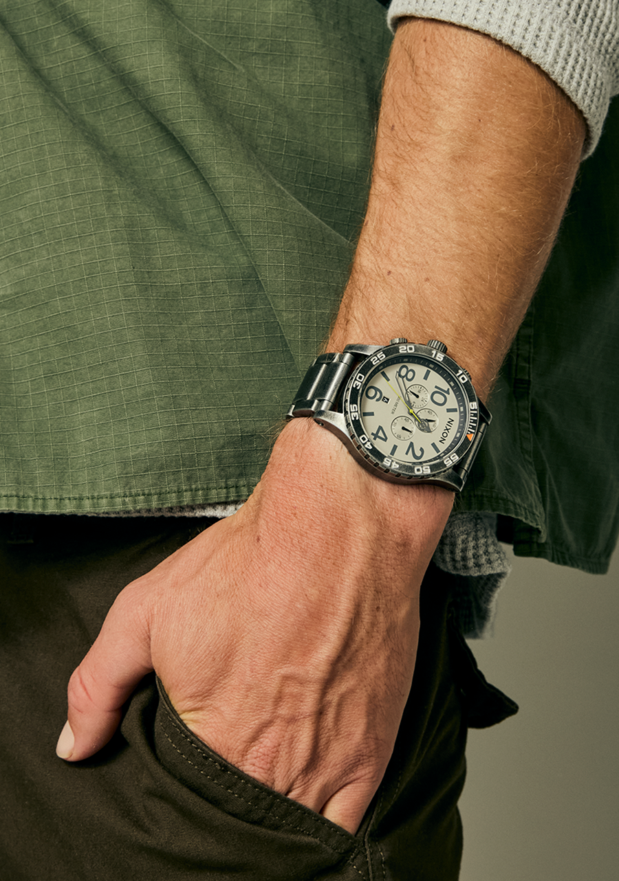51-30 Chrono - Argent Antique / Pierre ponce View 9