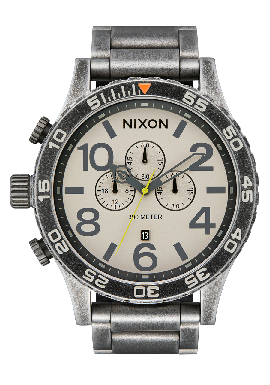 51-30 Chrono - Argent Antique / Pierre ponce View 1
