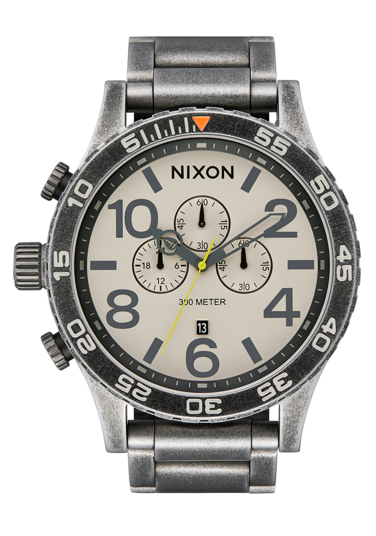 51-30 Chrono - Argent Antique / Pierre ponce