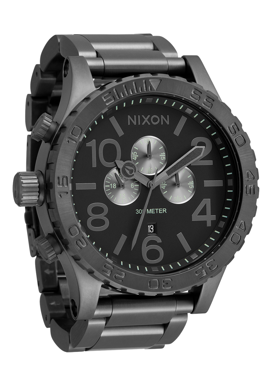 51-30 Chrono Watch | All Gunmetal | Men's Stainless Steel – Nixon CA