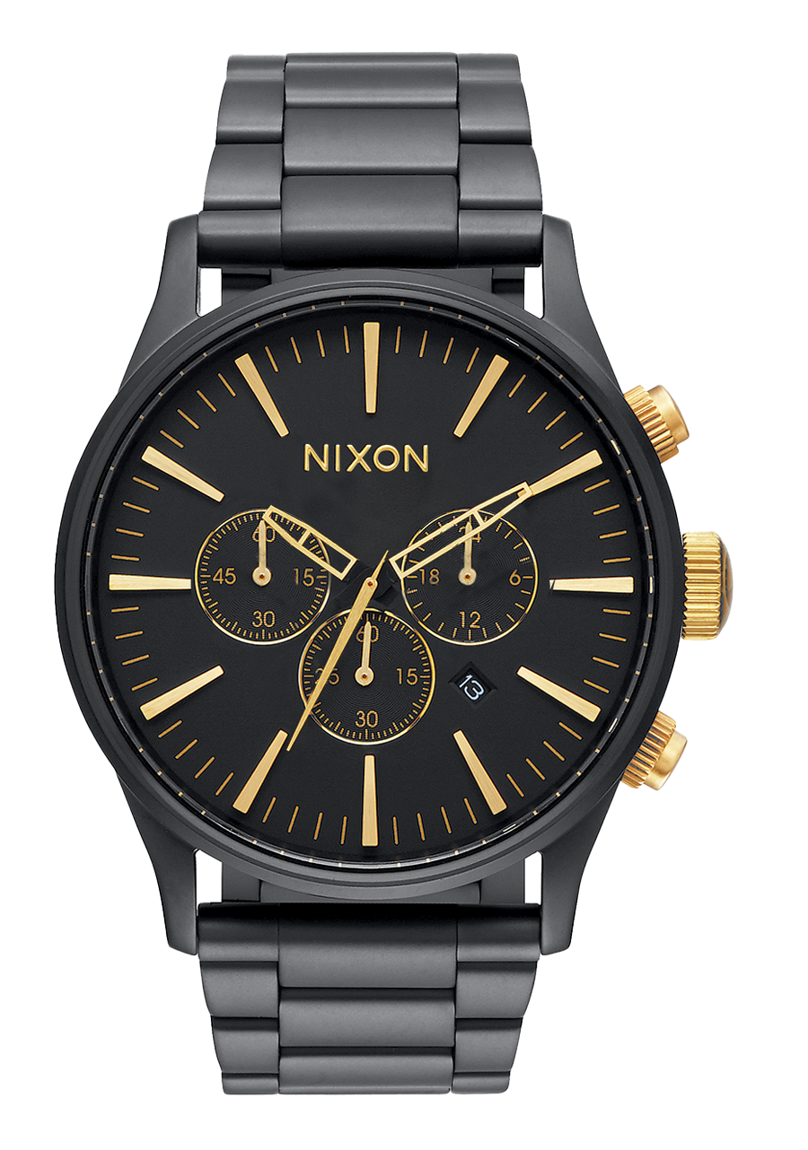 Black with gold watch discount