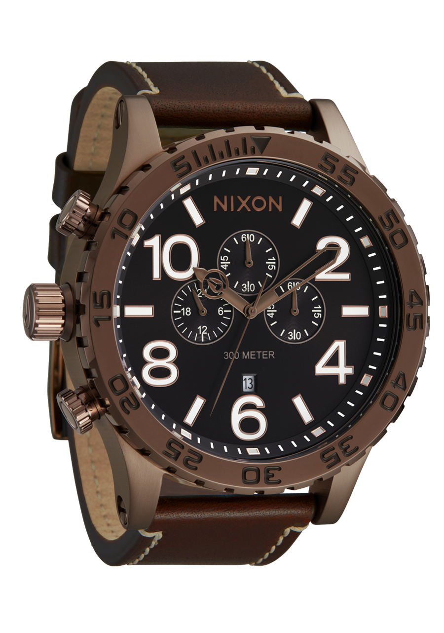 51-30 Chrono Leather Watch | Chocolate / Dark Roast / Brown 51-30 Chrono Leather Watch | Chocolate / Dark Roast / Brown