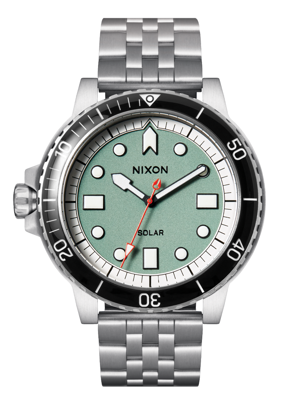Stinger 44 Watch | Silver / Jade / White | Stainless Steel Dive 