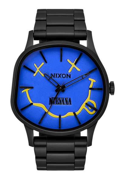 Nirvana Sentry Wobble Watch | Matte Super Black / Blue | Nirvana
