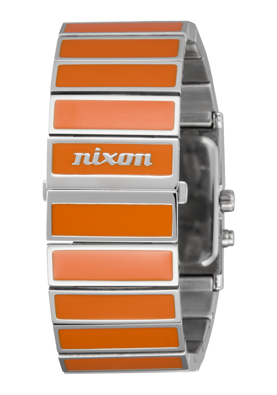 Nixon LTD Rotolog | Argent / Orange | Montre Nixon Édition Limitée Nixon LTD Rotolog | Argent / Orange | Montre Nixon Édition Limitée