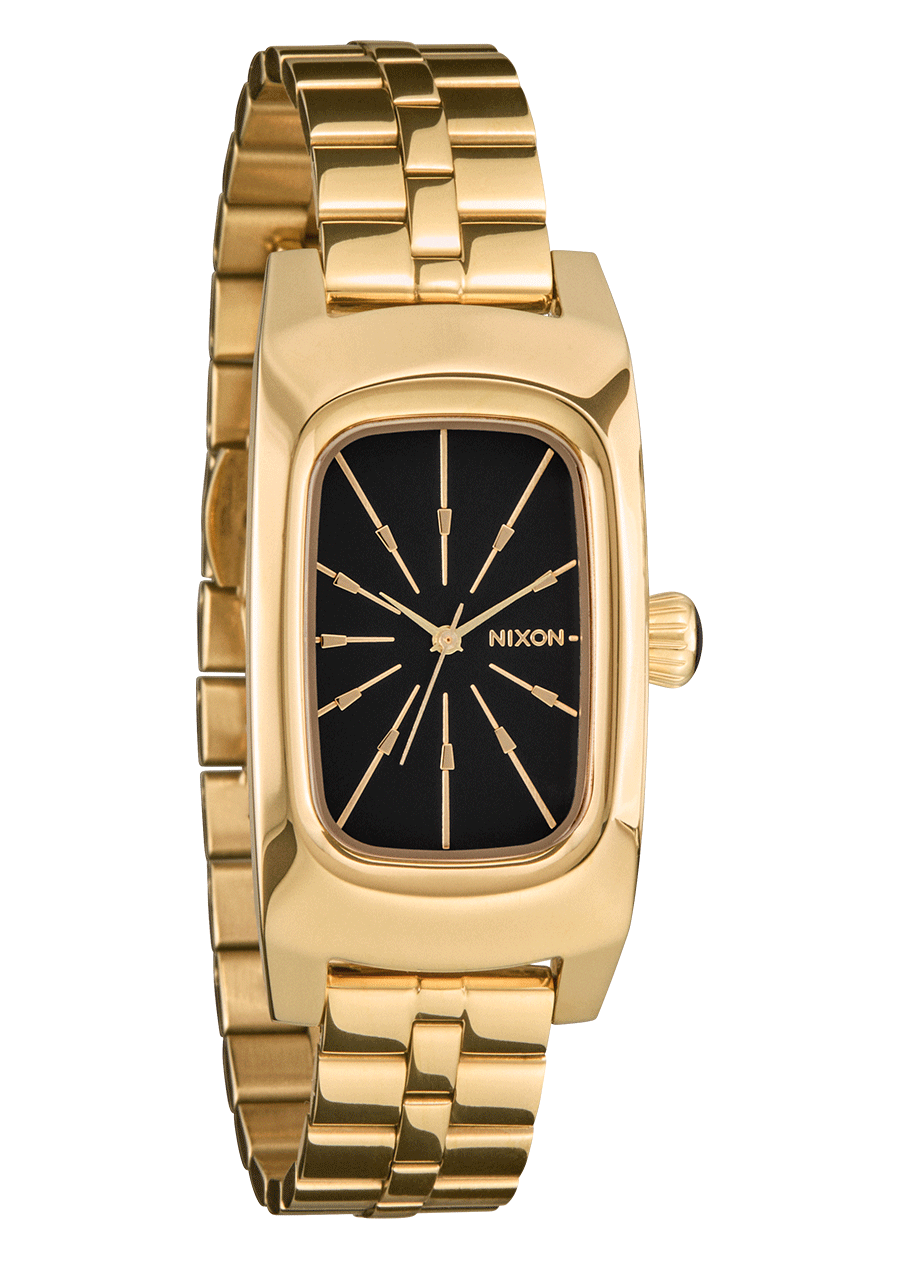 Frankie Watch | Mid Century / Gold / Black | Rectangle Stainless Frankie Watch | Mid Century / Gold / Black | Rectangle Stainless