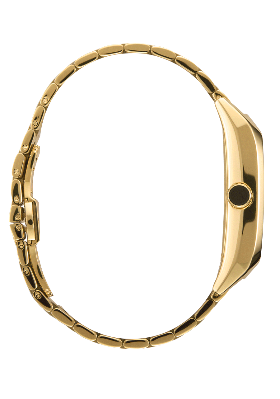 Frankie Watch | Mid Century / Gold / Black | Rectangle Stainless Frankie Watch | Mid Century / Gold / Black | Rectangle Stainless