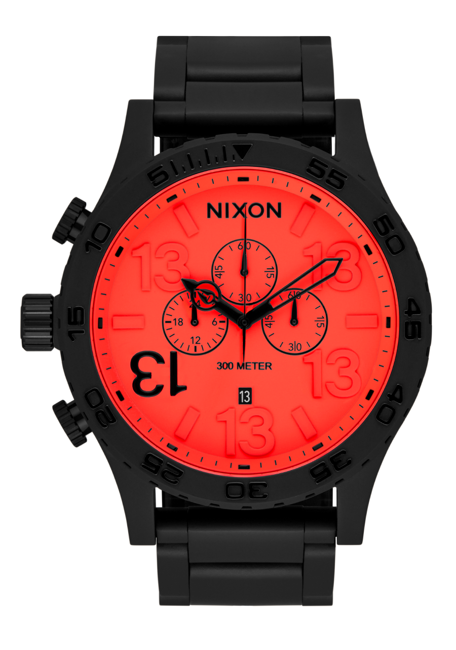 51-30 Chrono Friday the 13th Edition - Super Black / Neon Red / CA View 1
