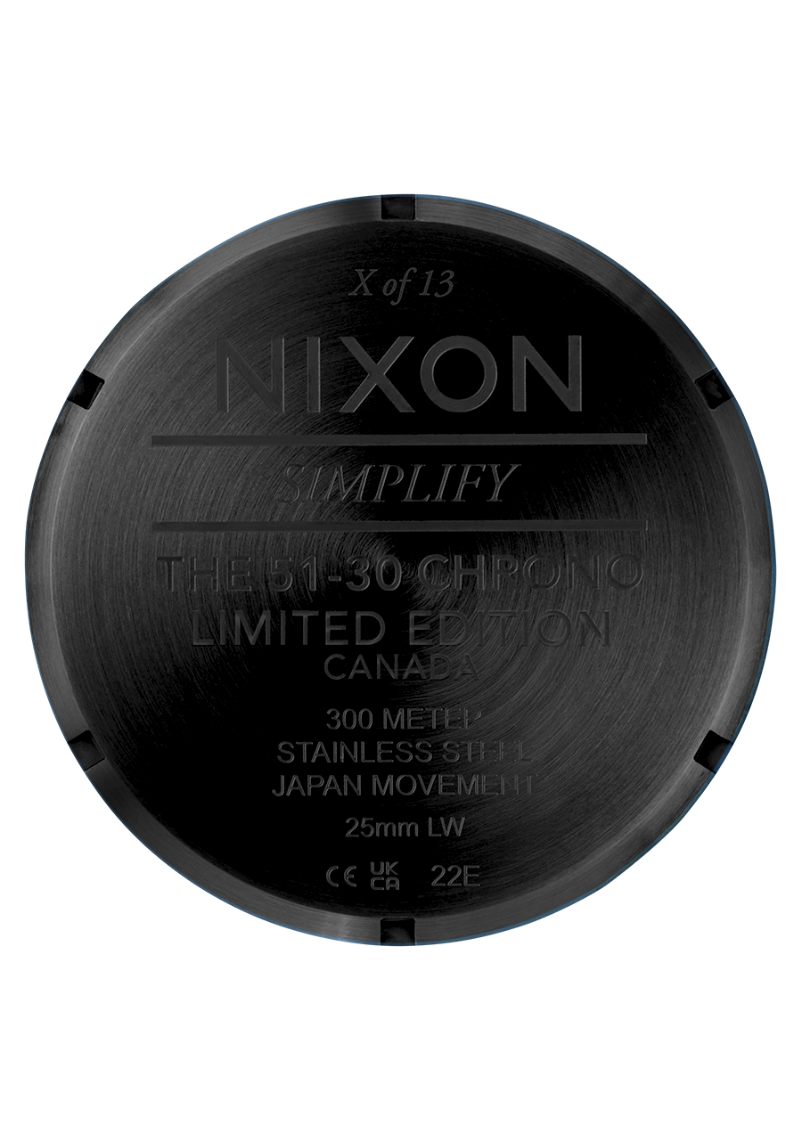 51-30 Chrono Friday the 13th Edition - Super Black / Neon Red / CA View 5