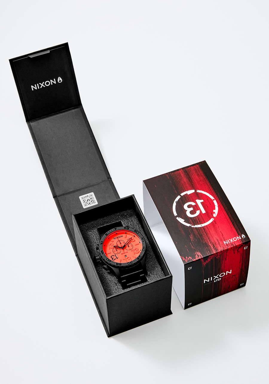 51-30 Chrono Friday the 13th Edition - Super Black / Neon Red / CA View 6