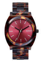 
Nixon Time Teller Acetate Analog Watch - Tortoise / Oxblood - View 1
