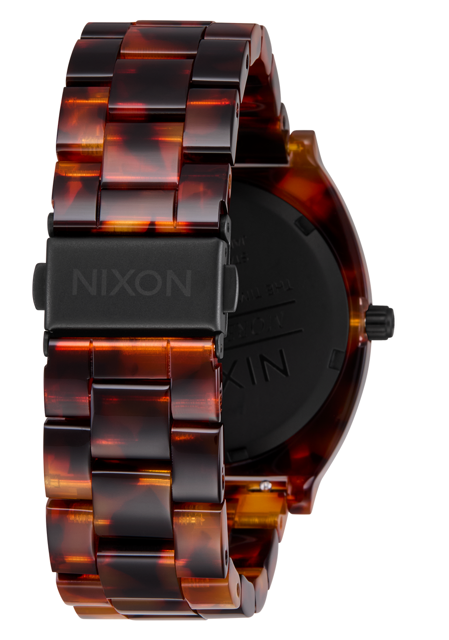 Time Teller Acetate Watch | Tortoise / Oxblood | Unisex