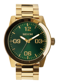 Corporal Stainless Steel Watch | Gold / Green Sunray | Men's Corporal Stainless Steel Watch | Gold / Green Sunray | Men's