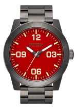 Corporal Stainless Steel - Red / Gunmetal