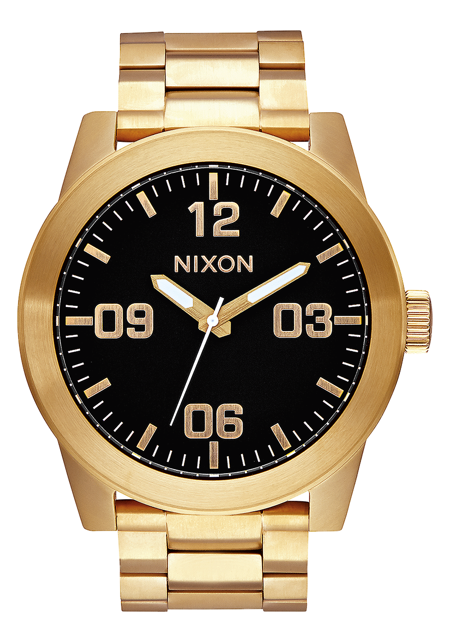 Corporal Stainless Steel Watch | All Gold / Black | Men's