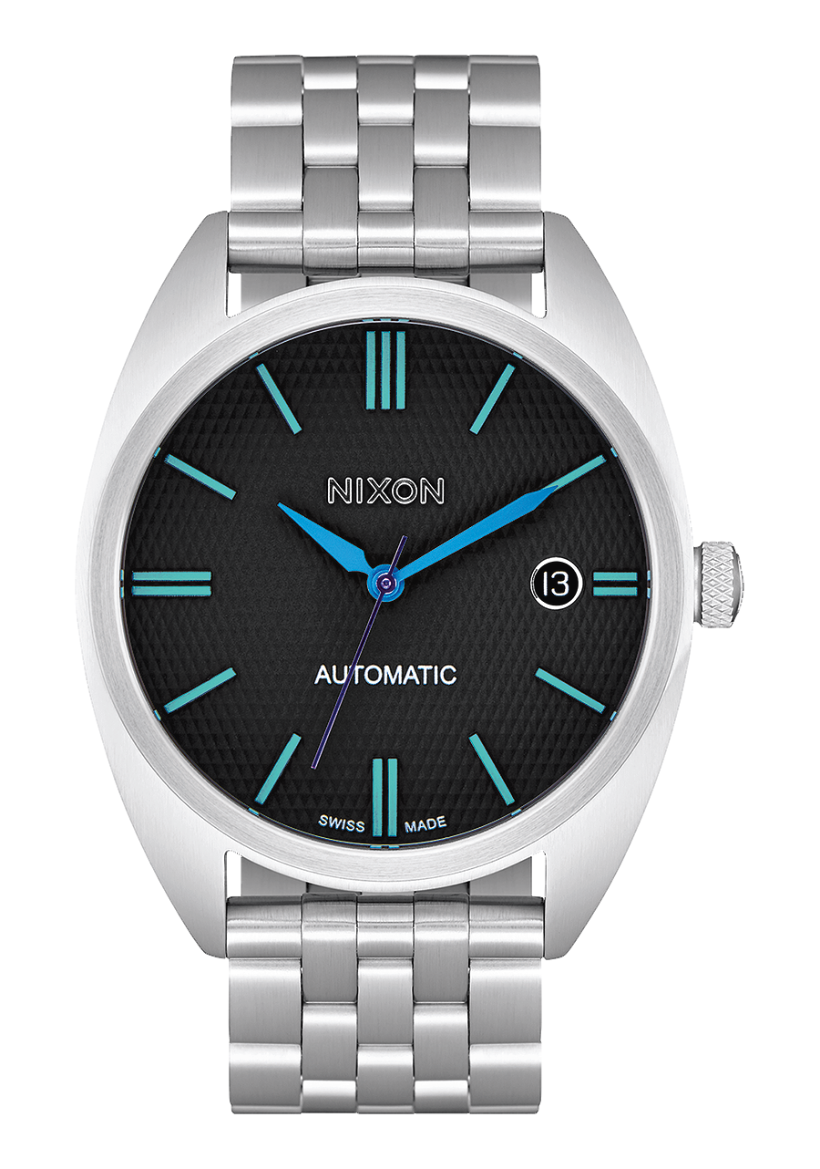 Supremacy Watch | Black / Teal / Lum | Swiss Made Automatic – Nixon CA