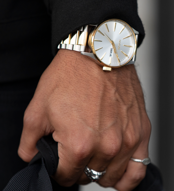 Sentry Stainless Steel Watch | Silver / Gold | Men's Stainless Sentry Stainless Steel Watch | Silver / Gold | Men's Stainless