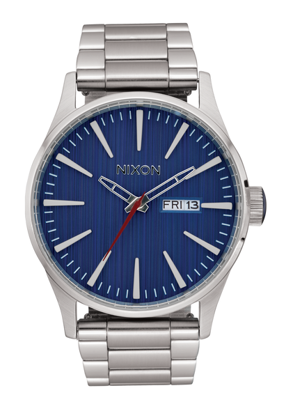 Sentry Stainless Steel Watch | Silver / Indigo | Men's Stainless