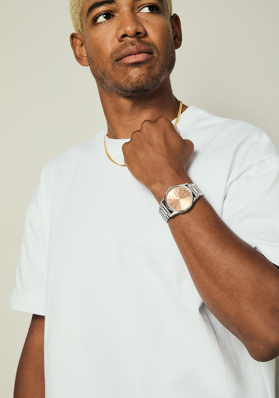 Sentry Stainless Steel - Silver / Coral View 6