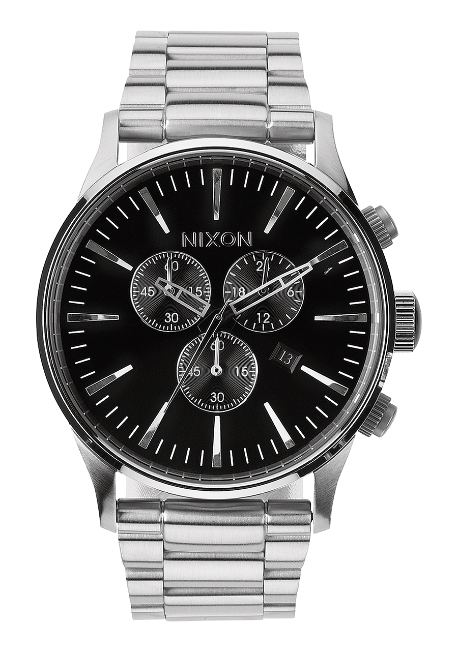 
Nixon Sentry Chrono Analog Watch - Black - View 1