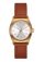 Small Time Teller Leather - Light Gold / White Sunray