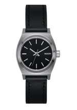 Small Time Teller Leather - Silver / Black