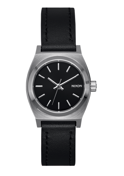 Small Time Teller Leather - Argent / noir View 1