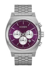 Time Teller Chrono - Silver / Purple Sunray View 1