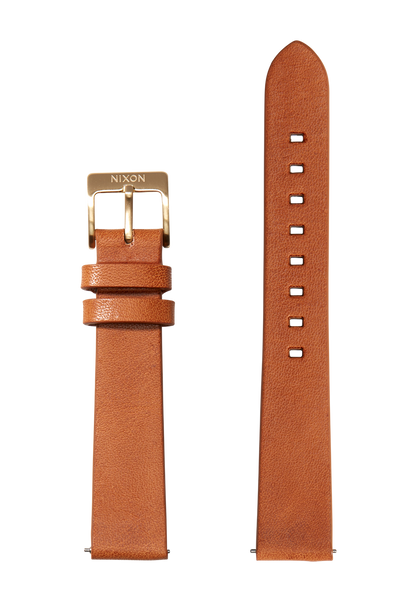 16mm Veg Tanned Leather Band - Marron clair View 1