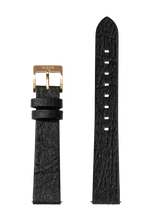 16mm Pineapple Leather Band - Black