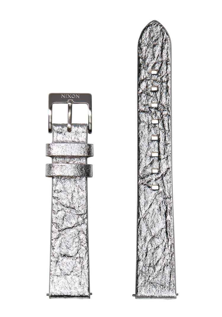16mm Pineapple Leather Band - Gris luisant