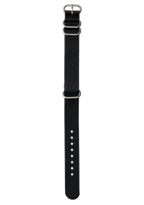 20mm Nylon #TIDE One Piece Band - Noir View 1