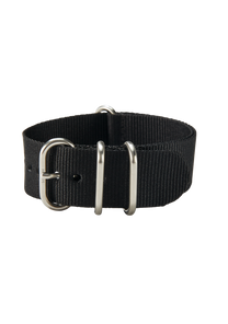 20mm Nylon #TIDE One Piece Band - Noir View 2
